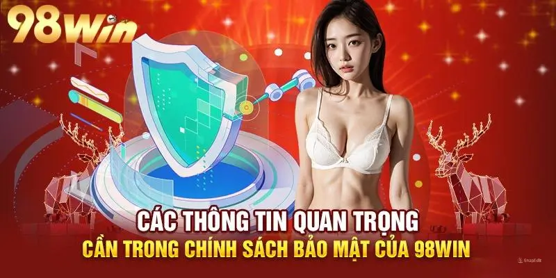 Các thông tin quan trọng trong chính sách bảo mật tại 98win